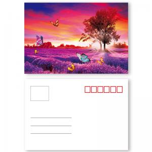 China Landscape Lenticular Poster Printing PET / PP Lenticular Material Flip Effect 3d Printing Images on sale
