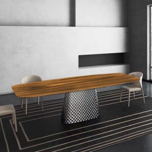 Wholesale Opulent Essence Industrial Wood Dining Tables 1280mm Width Luxury from china suppliers