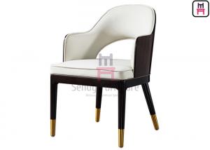 China Indoor Open Back Upholstered Restaurant Chairs with Maple Veneer Backrest on sale