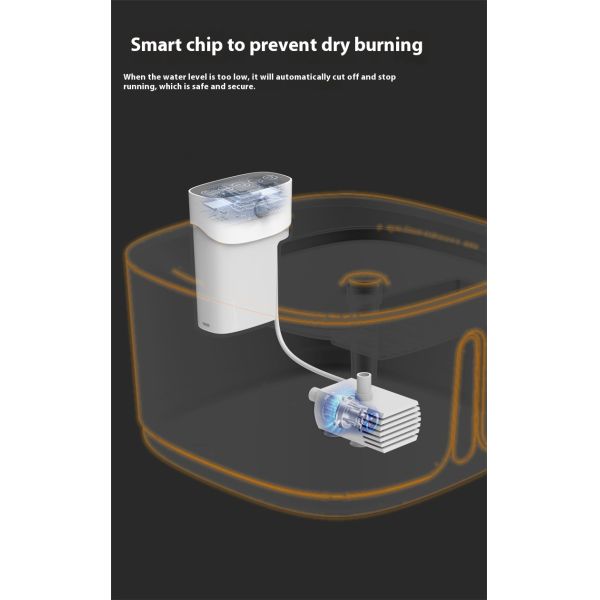 Smart Eco-Friendly Automatic Wireless Cat Dog Drinking Bowl Feeder Stainless Steel Pet Water Dispenser Silent Filter Charging
