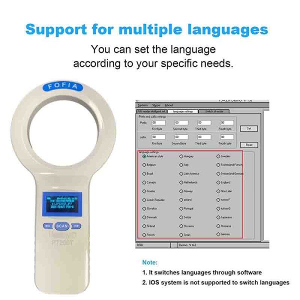 Versatile Durable RFID Microchip Temperature Scanner For Seamless Integration And Data Transfer