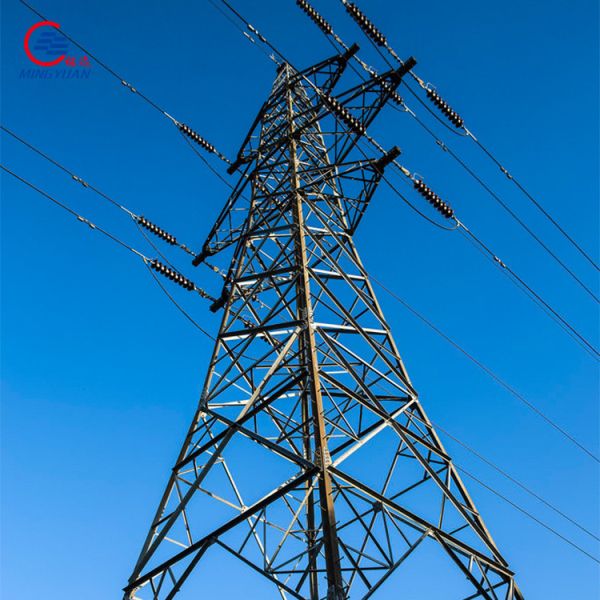 50m Angular Electric Transmission Tower , Q345b High Tension Wire Tower