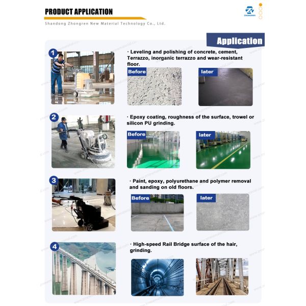 650mm 380V 4 Heads Concrete Surface Grinder Epoxy Floor Grinding Machine