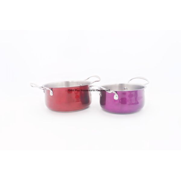 16cm Stainless Steel Cooking Pot Aluminum Non Stick Casserole