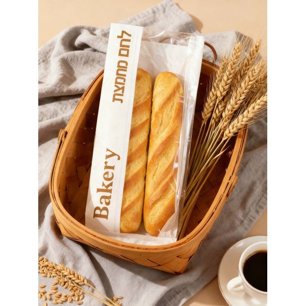 Customized Window Flat Satchel Kraft Paper Bag With Clear WindowUse For Bakery Bag Bread Bag Food Bag