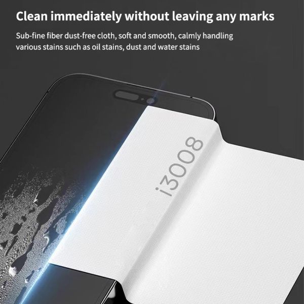 4 Dtex Synthetic Microfiber Mobile Screen Cleaner Cloth Dust Free