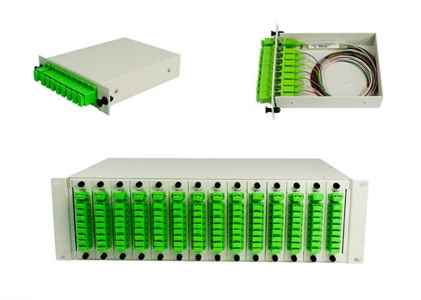 Quality LGX Splitter Box / PLC Splitter Cassette, 1*8 Fiber Optical PLC Splitter PLC splitter patch panel, 19' rack for sale