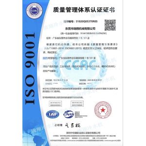 Dongguan Ruixiang Machinery Co., Ltd Certifications