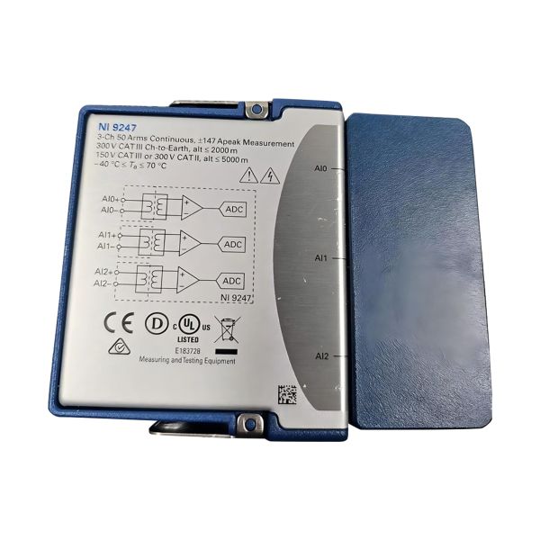 National Instruments NI-9247 C Series Current Input Module with 3 Analog Input Channels 50 kS/s Sampling Rate for 1A and 5A Nominal CT