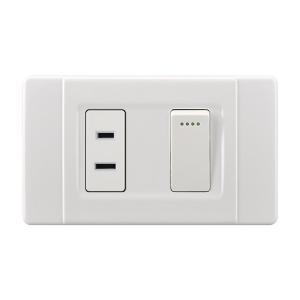 Wholesale Electric Wall Switch Socket 118 * 75mm , Household Modern Switches And Sockets from china suppliers