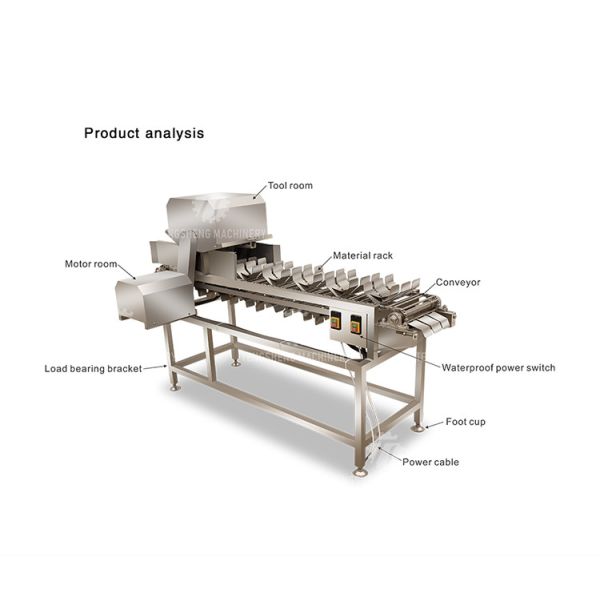 380V 150KG Luffa pumpkin asparagus cucumber lettuce bitter melon slicing machine specifications can be fixed