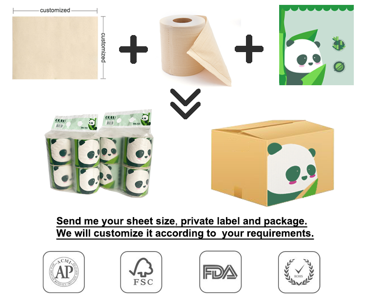 Unbleached Absorbent Extractable Bamboo Paper Hand Towels Kitchen Multifold Paper Towel