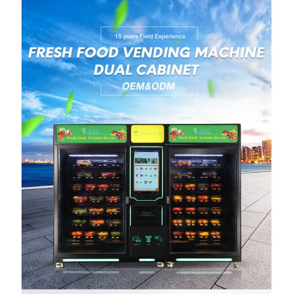 XYZ Metal Steel Frame XY Axis Elevator Fresh Vegetables Fruit Smart Touch Screen Vending Machine Touch Screen