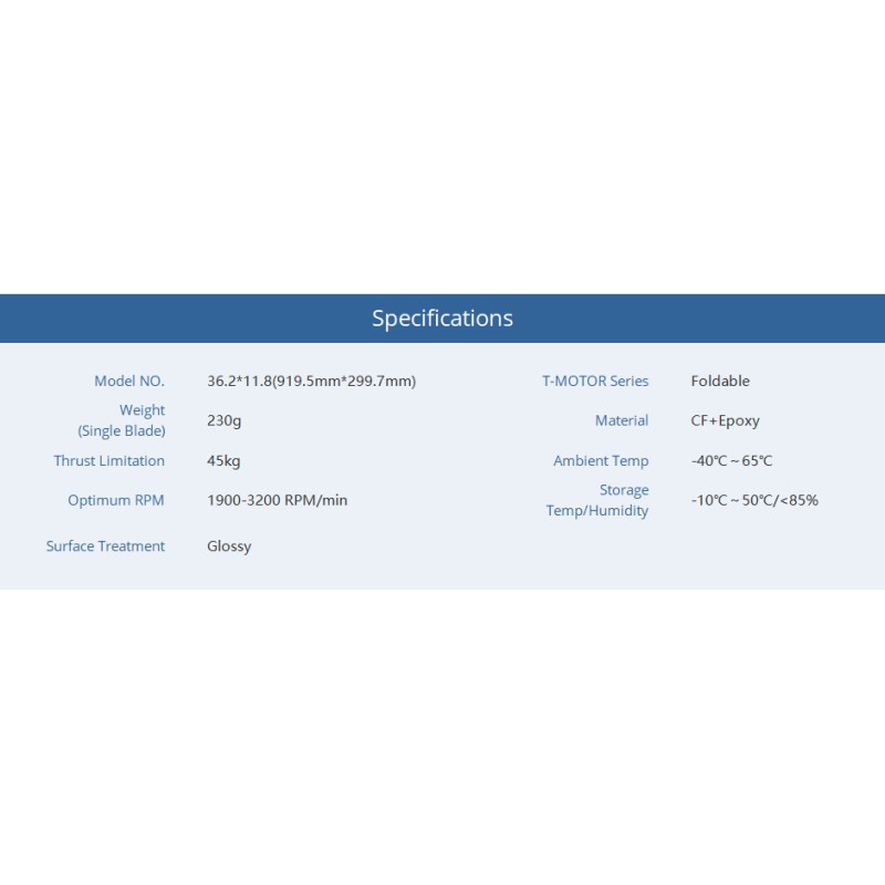 T-MOTOR FA22.2*7.2 Prop-2PCS/PAIR