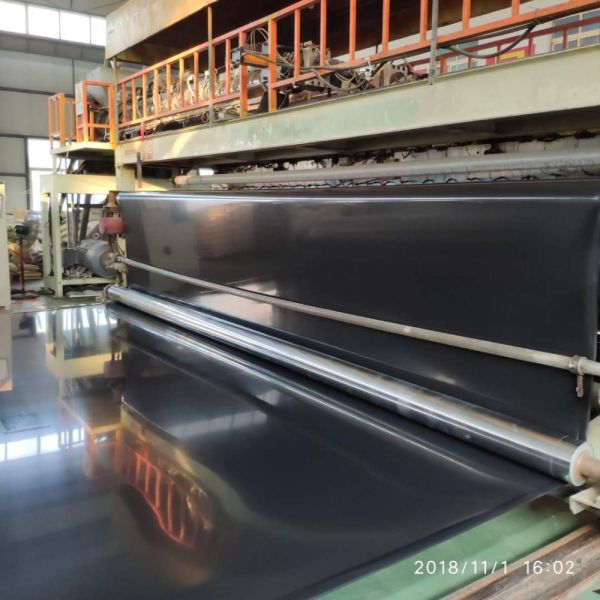 24-Hour Working Black HDPE 1mm Plastic Geomembrane with Smooth and Impermeable Texture