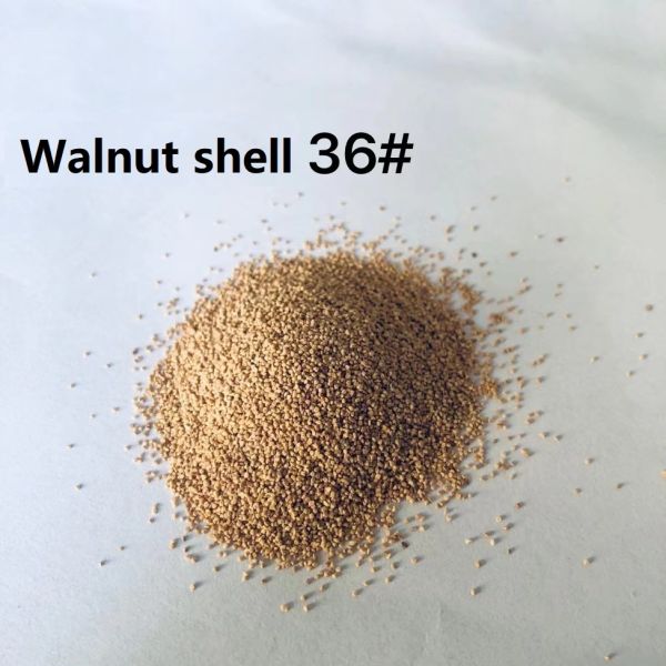 Crushed Walnut Shell Grit Blast Media 12# 1.7 - 2.0 mm for Sandblasting