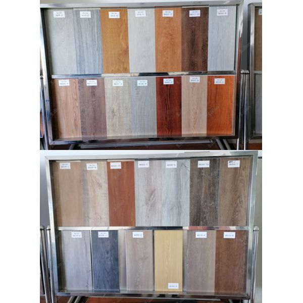 Waterproof Click Lock Interlocking Rigid Core SPC Flooring in Wood Carpet Grain Design