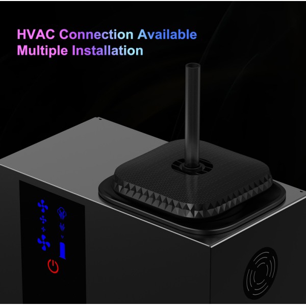 300m² Coverage 200ml Oil Capacity DC12V 8W Metal HVAC Bluetooth Aroma Diffuser Machine
