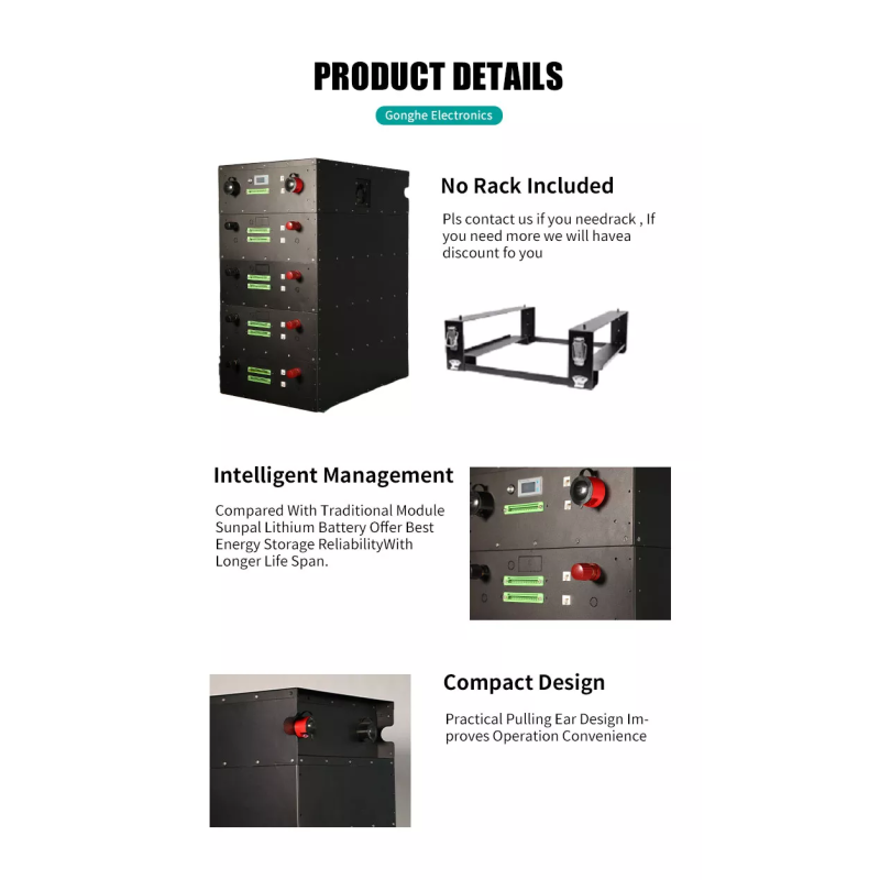 Practical 20kwh Solar Battery Module , Rechargeable Energy Storage Module
