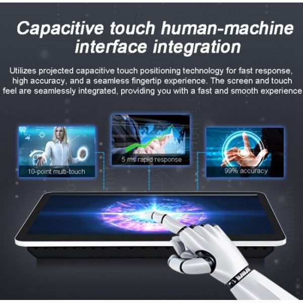 12.1 inch Industrial Embedded Touch Panel Waterproof Ip65 Fanless All in One Panel Pc for Automation 