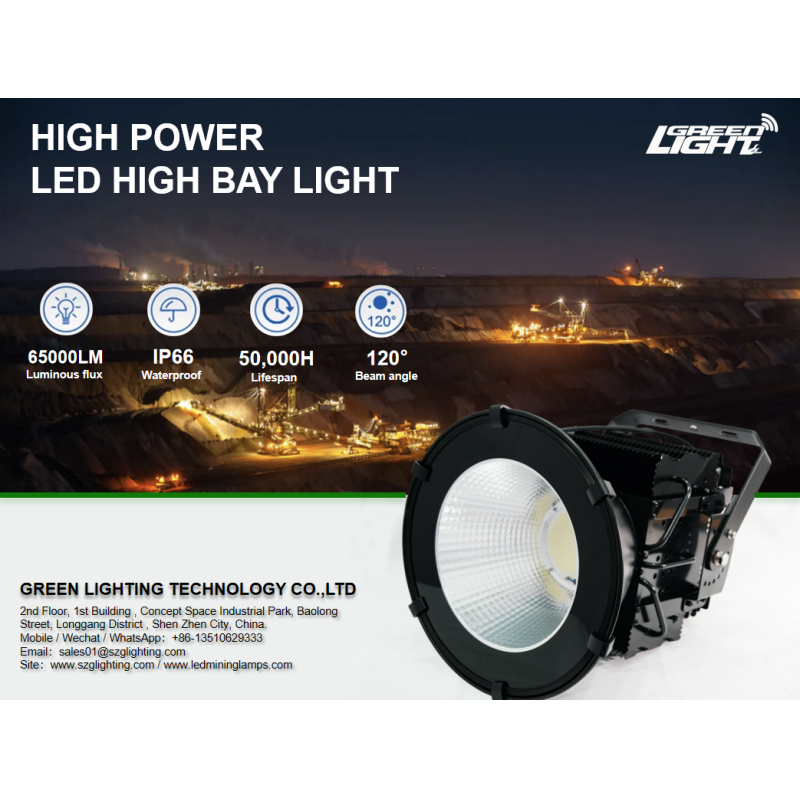 Waterproof IP66 LED High Bay Light with Superior Stability for Industrial and Mining Environments