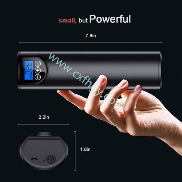 Cxfhgy 2000mAh Battery Air Compressor Car Portable Compresor Automatic Automobile Compressor LCD Screen Boat Pump De Ai