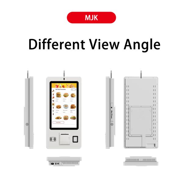 21.5 Inch Self-Service Kiosk with QR Code Scanner Camera Printer and Touch Screen for McDonalds Payment Kiosk
