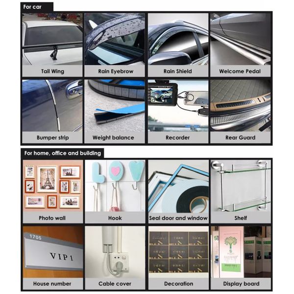 Double Sided Acrylic PE Foam Tape for Automotive and Building