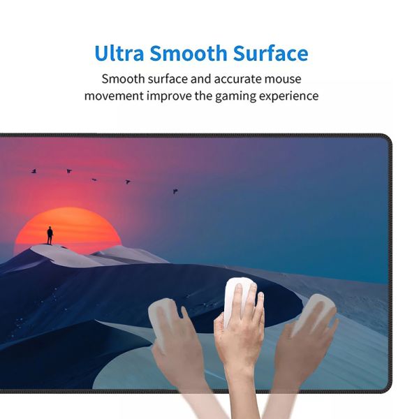 Private Mold Sun Mouse Pad Custom Art Printing Gaming Mousepad with Natural Rubber