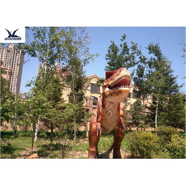 Giant Life Size Dinosaur Theme Park , Dinosaur Lawn Sculpture With Color Customized