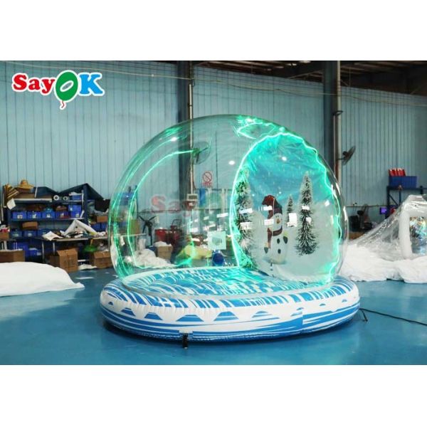 Giant Inflatable Snow Ball Party Bubble Dome Blow Up Christmas Snow Globe For Event