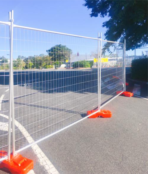 Stackable Water Ballast Temporary Security Fence Depot Friendly Rapid Deploy