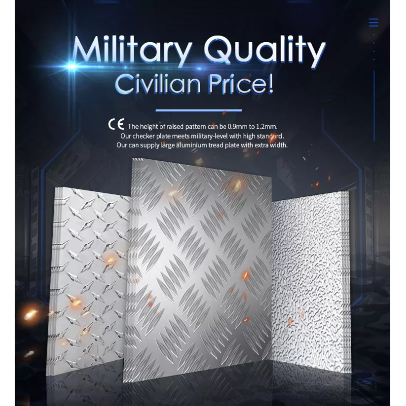 5 Bars Pattern Diamond Aluminum Checker Sheet 5083 Embossed Aluminum Sheet Manufacturer In China