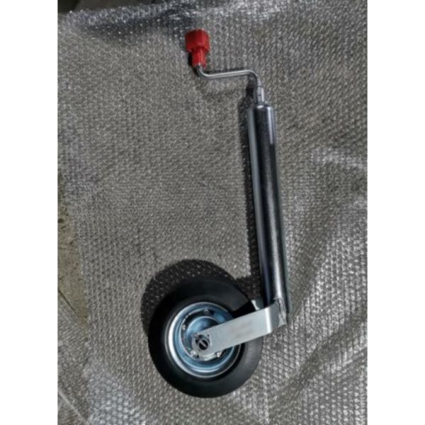 48mm 150KG Capacity Trailer Jockey Wheel Steel Rim And Solid Tyre