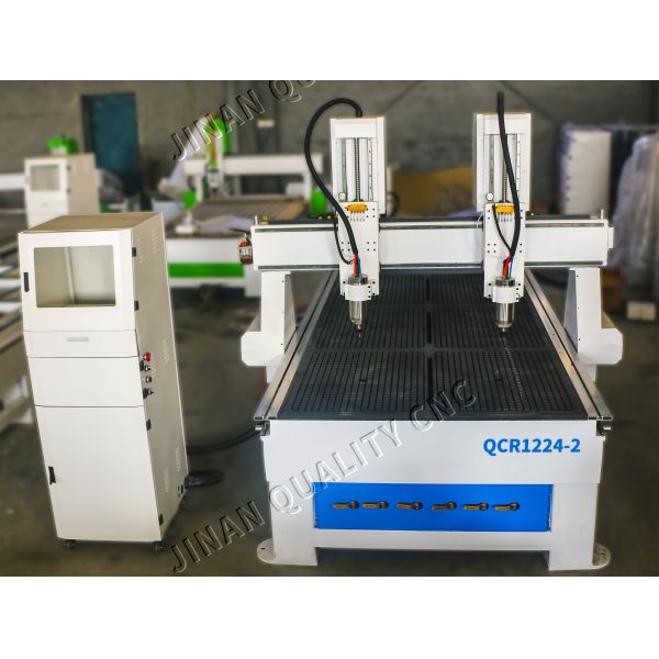 2 Spindles CNC Router Machine For Wood CNC Carving Machine Long Life