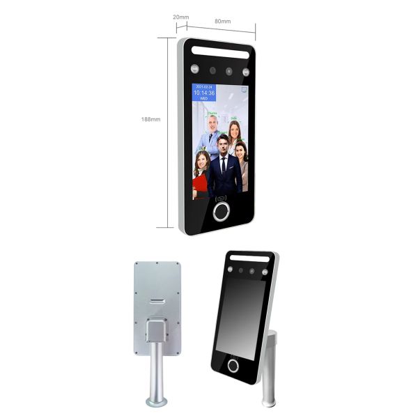 5 Inch Cloud WiFi Network Biometric Scanner Face Recognition Motion Detection ODM Logo Time Attendance System