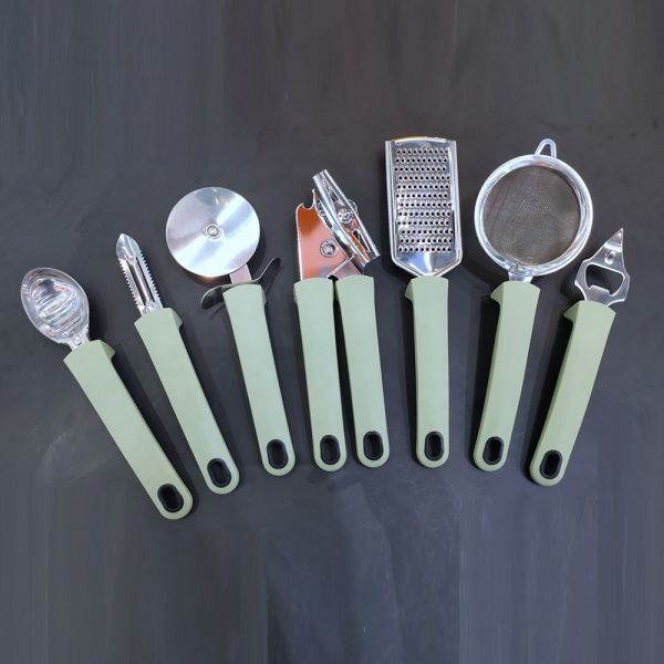 Stainless Steel Kitchen Gadgets Set Can Opener Bottle Opener Peeler and More for Home