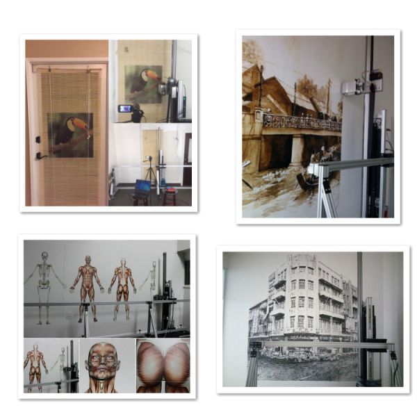 Wall Art Prints Inkjet 3D Vertical Mural Wall Printing Machine For Shop Decoration