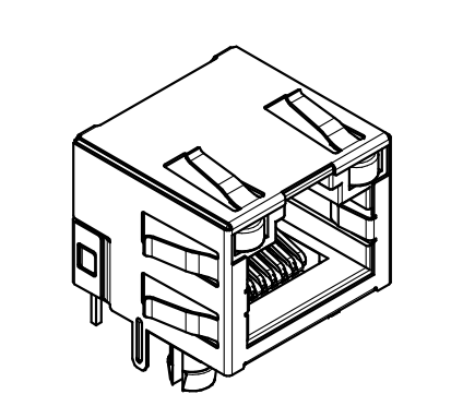 Wholesale THT Mounting 615008141321 CAT3 Modular Jacks 8P8C Tab Up from china suppliers