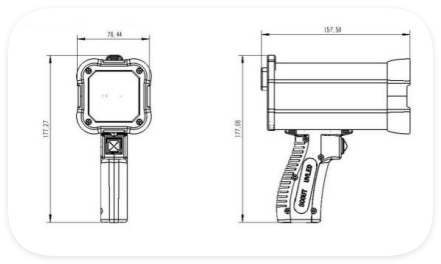 Handheld LED-UV Light Dual AC Directly and DC Battery Operation