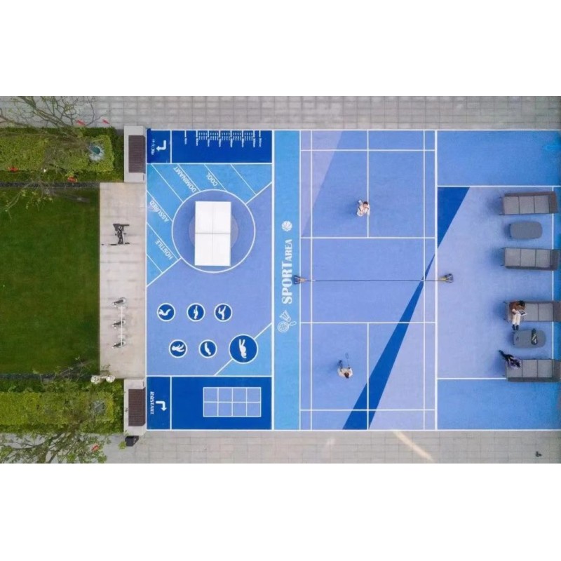 Customizable Surface Color Durable and Non-slip Waterproof and Stable Professional Pickleball Court for Indoor and Outdoor Use