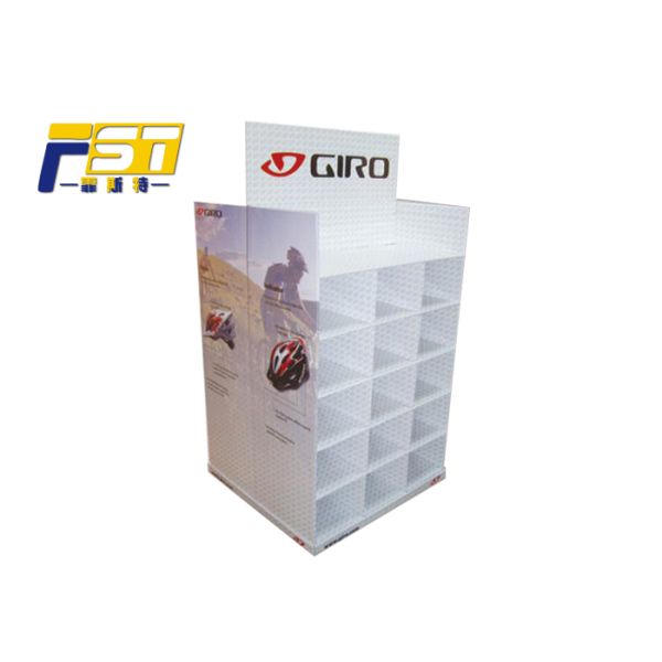 Easy Assembling Cardboard Pallet Display Double Side Portable 4C Offset Printing