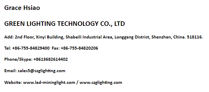 Heavy Industry LED Mining Light Samsung Battery 10.4Ah GL12-A Fast Charging 3W