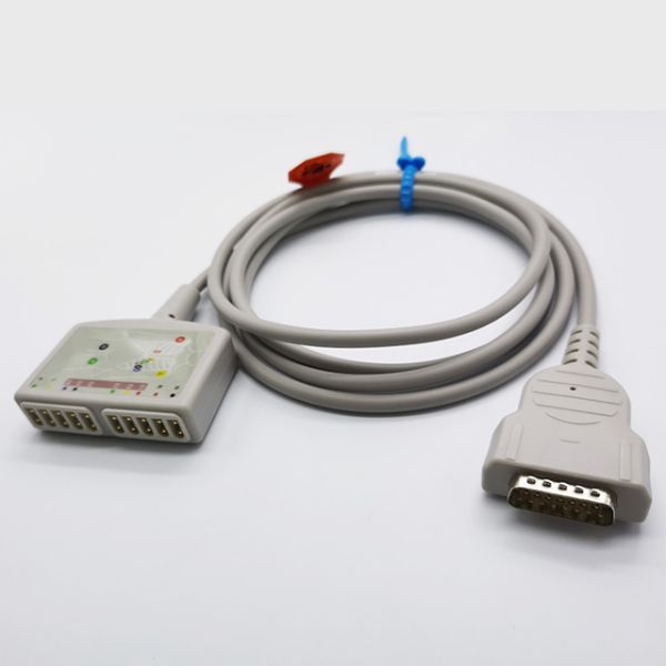 GE 10 Lead EKG Cables Banana Connector Proximal 3.6M Length 10K Resistor,Leadwrie And Truck