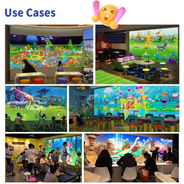 Shopping Mall Interactive Zone with Interactive Coloring Wall for Family Crowds