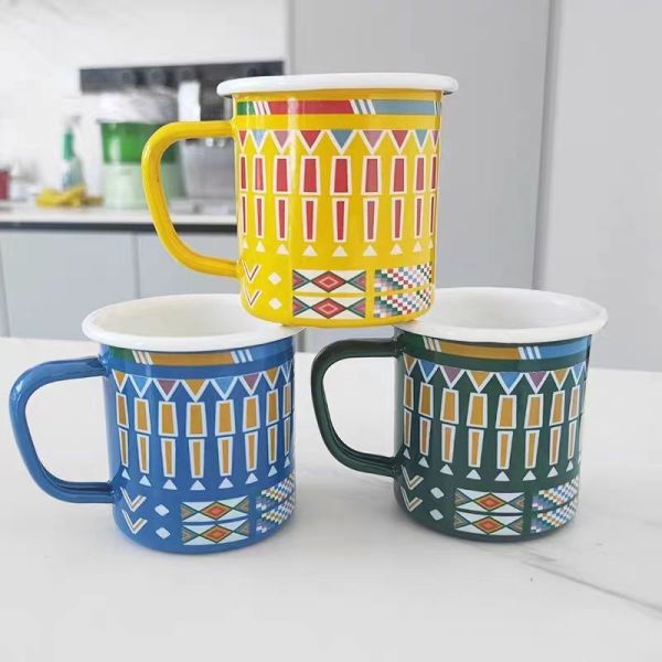 Customized Logo Enamel Tableware Set Classic Middle East Type Whole Teapot Sets