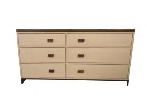 China White Painted Six Drawer Dresser / Chest , Hospitality Stand Up Dresser on sale