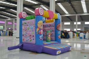 Wholesale High Slide Kids Inflatable Bouncer Tarpaulin Material Fire Retardant Waterproof from china suppliers
