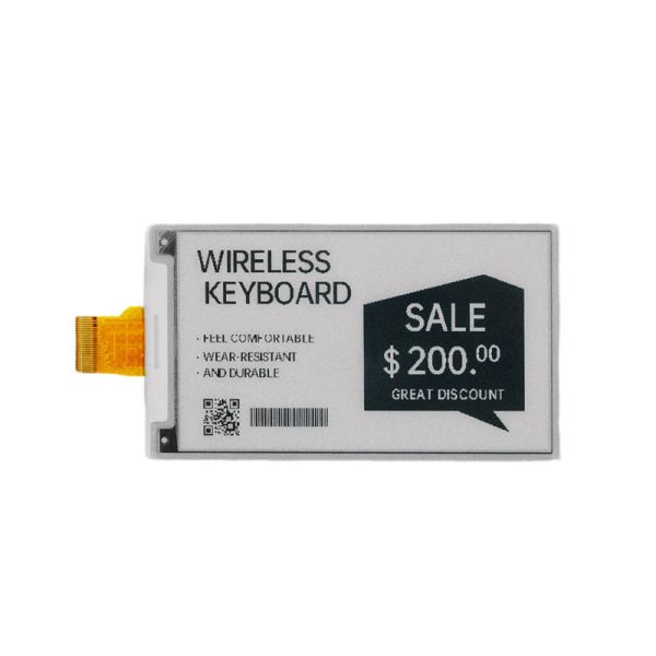 3.7 Inch E-paper Display 240*416 Resolution 24pin Low Power Consumption E-Ink