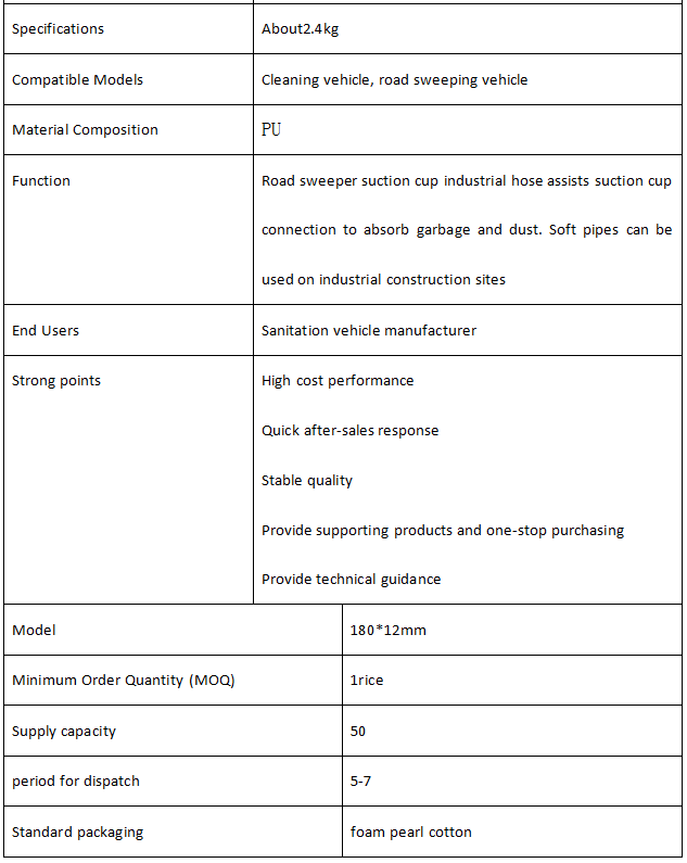 Cleaning car suction cup link hose PU material pipeline extendable hose
